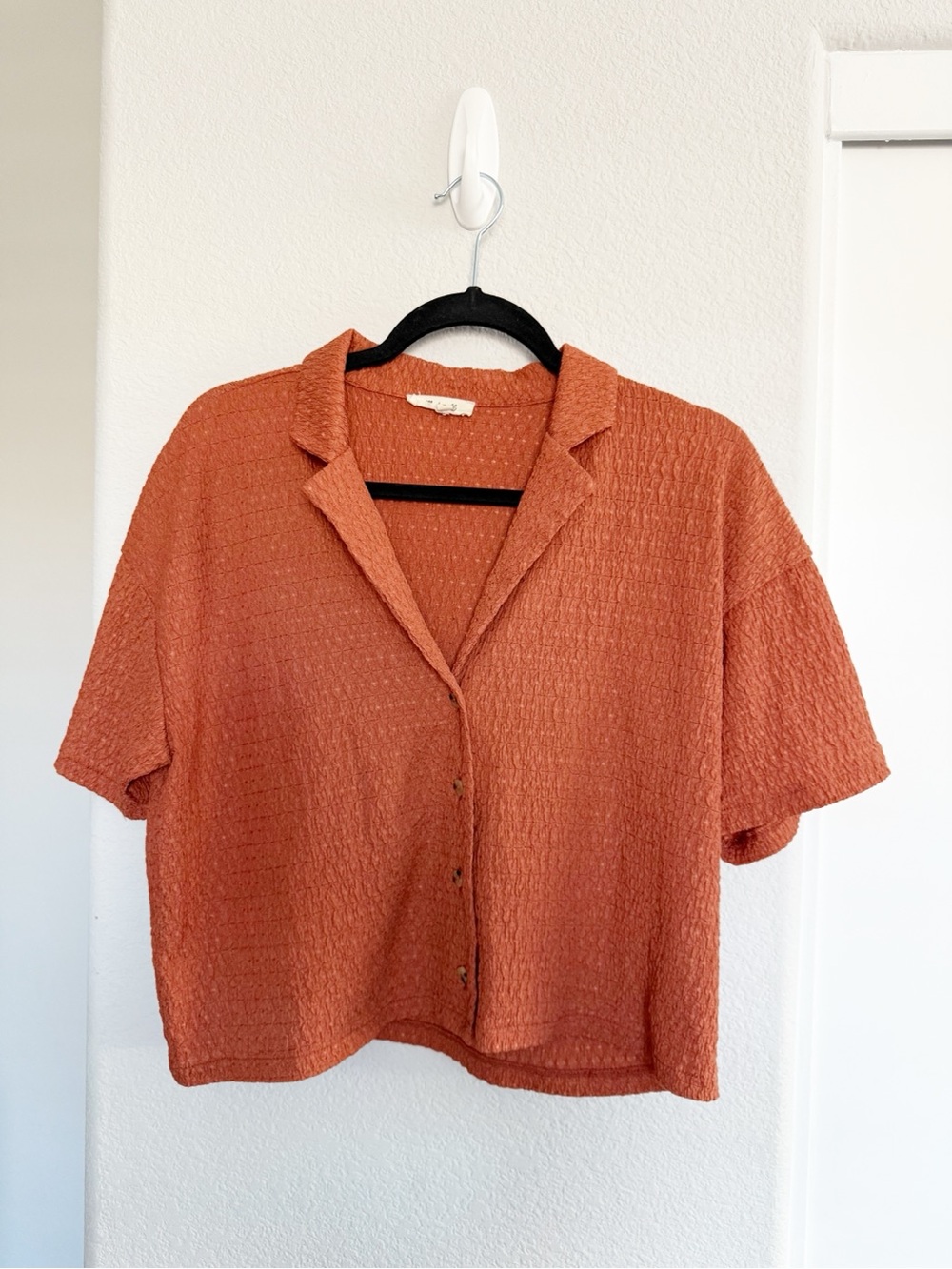 Madewell Terracotta Buttondown - Picture 2 of 2